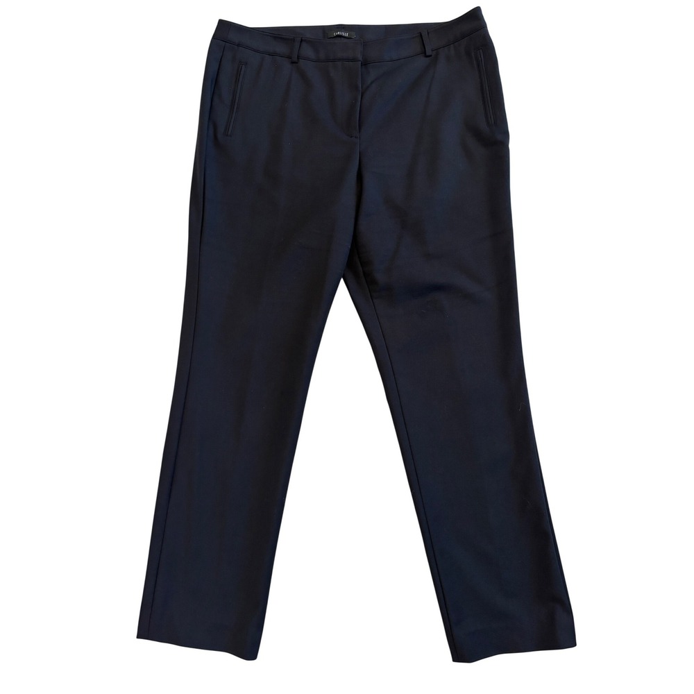 Carlisle Black Straight Leg Dress Pants Women Size US 14/16